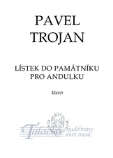 Lístek do památníku pro Andulku